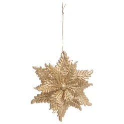 SUSPENSION DE NOEL FLEUR CUIVRE 11CM