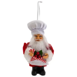 SUSPENSION DE NOEL PERE NOEL PATISSIER 13CM