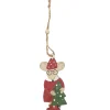SUSPENSION DE NOEL SOURIS SAPIN
