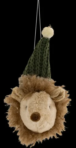SUSPENSION DE NOEL TETE HERISSON 15CM