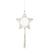 SUSPENSION ETOILE CORDE BEIGE H.54CM