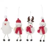 SUSPENSION FIGURINE NOEL BLANC ET ROUGE H.16CM