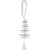 SUSPENSION FLOCONS DE NEIGE EN BOIS 6X31CM