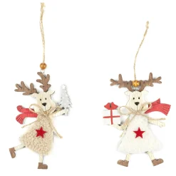 SUSPENSION RENNE NOEL EN PELUCHE
