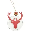 SUSPENSION TETE DE CERF ROUGE