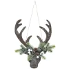 SUSPENSION TETE RENNE BRANCHE 34CM