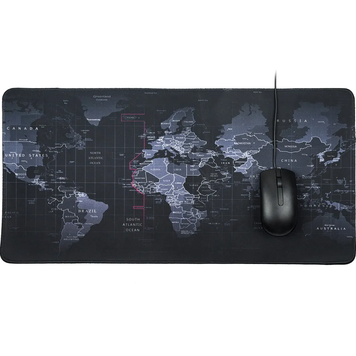 TAPIS DE SOURIS XL MAPPEMONDE 60X30CM