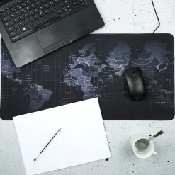 TAPIS DE SOURIS XL MAPPEMONDE 60X30CM