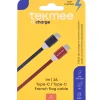 TEKMEE CABLE 1M 60W TYPE C TYPE C FRENCH FLAG