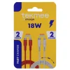 TEKMEE 2 CABLES YOU ET ME 1M LIGHTNING TYPE C