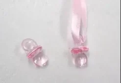 TETINE DECO PLEXIGLAS X10 PIECES ROSE