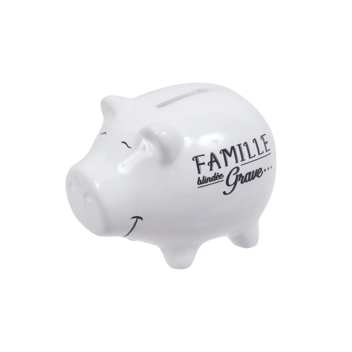 TIRELIRE COCHON FAMILLE