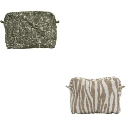 TROUSSE VERTE TAUPE D.31X9X26CM