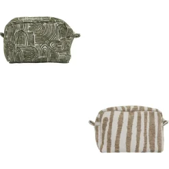 TROUSSE VERTE TAUPE D.21X8X15CM