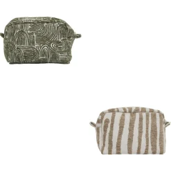 TROUSSE VERTE TAUPE D.21X8X15CM
