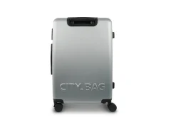 VALISE CITY BAG SYDNEY COLORIS ARGENTE 41X60X25CM