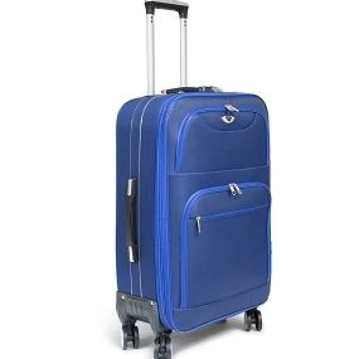 VALISE TISSU 8 ROUES BLEU MM D.70X45X31CM