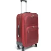 VALISE TISSU 8 ROUES ROUGE MM D.70X45X31CM