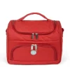 VANITYS TEXTILE MULTIPOCHES ZIPPEES ROUGE GM 24X34X26 CM