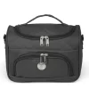 VANITYS TEXTILE MULTIPOCHES ZIPPEES NOIR GM 24X34X26 CM