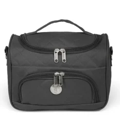 VANITYS TEXTILE MULTIPOCHES ZIPPEES NOIR GM 24X34X26 CM