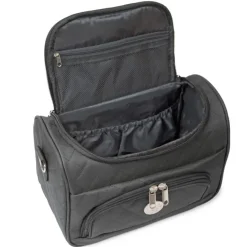 VANITYS TEXTILE MULTIPOCHES ZIPPEES NOIR GM 24X34X26 CM