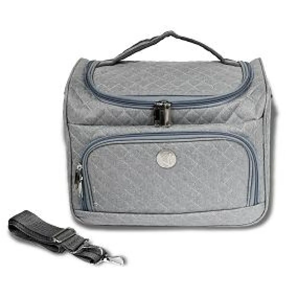 VANITYS TEXTILE ZIPPEES GRIS CHINE MM 21X31X25 CM