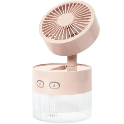 VENTILATEUR BRUMISATEUR USB LED ORIENTABLE