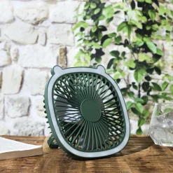 VENTILATEUR LED RECHARGEABLE USB 2 EN 1 KAWAII