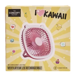 VENTILATEUR LED RECHARGEABLE USB 2 EN 1 KAWAII