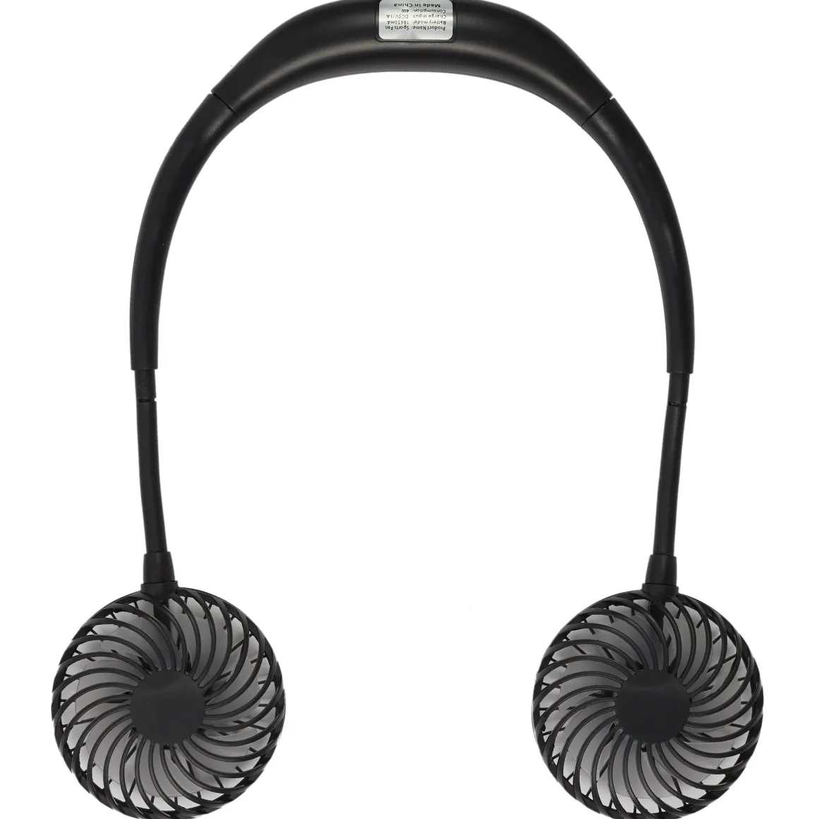VENTILATEUR RECHARGEABLE TOUR DE COU LUMINEUX