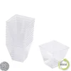 VERRINE MINI APERITIF CARRE ARGENT X25 PIECES