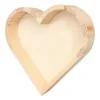 VIDE POCHE FORME COEUR BOIS 17X3X16CM