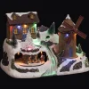 VILLAGE DE NOEL MOULIN VENT PERE NOEL SUR SECTEUR 15LEDS