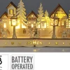 VILLAGE LUMINEUX BOIS L.30CM LED