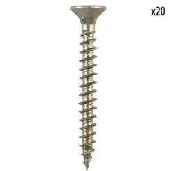 VIS AGGLOMERE POZIDRIVE TETE FRAISE ACIER BICHROMATE PZ2X4.5